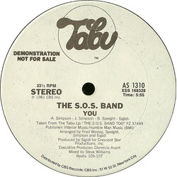 The S.O.S. Band You USED VINYL 12INCH 33 S RPM PROMO STEREO