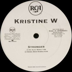 Kristine W Stronger USED VINYL 12INCH PROMO 33 S RPM