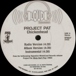 Three 6 Mafia / Project Pat Chickenhead USED VINYL 12INCH PROMO 33 S RPM