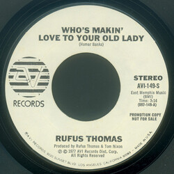Rufus Thomas Who's Makin' Love To Your Old Lady / Hot Grits USED VINYL 7INCH 45 RPM PROMO