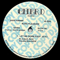 Rare Pleasure Let Me Down Easy USED VINYL 12INCH 45 RPM PROMO