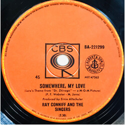 Ray Conniff And The Singers / Ray Conniff And His Orchestra & Chorus Somewhere, My Love USED VINYL 7INCH 45 RPM SINGLE
