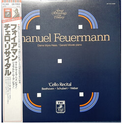 Emanuel Feuermann / Ludwig van Beethoven / Franz Schubert / Carl Maria von Weber / Myra Hess / Gerald Moore Cello Recital Vinyl LP USED