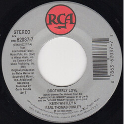 Keith Whitley Brotherly Love USED VINYL 7INCH 45 RPM SINGLE