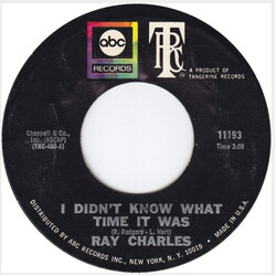 Ray Charles I Didn't Know What Time It Was USED VINYL 7INCH 45 RPM SINGLE