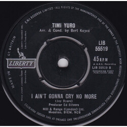 Timi Yuro The Love Of A Boy / I Ain't Gonna Cry No More USED VINYL 7INCH 45 RPM SINGLE