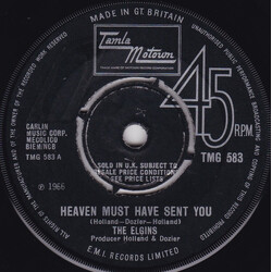 The Elgins Heaven Must Have Sent You USED VINYL 7INCH 45 RPM SINGLE MISPRINT