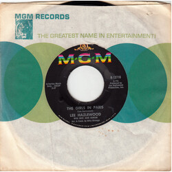 Lee Hazlewood The Girls In Paris USED VINYL 7INCH 45 RPM SINGLE STYRENE