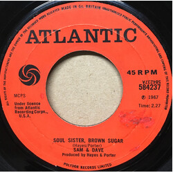 Sam & Dave Soul Sister, Brown Sugar USED VINYL 7INCH 45 RPM SINGLE