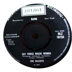 The McCoys Say Those Magic Words/ I Wonder If She Remembers Me USED VINYL 7INCH 45 RPM SINGLE