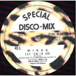 Paul McCartney & Wings Let 'Em In USED VINYL 12INCH 45 RPM SINGLE