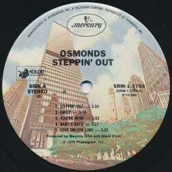 The Osmonds Steppin' Out Vinyl LP USED