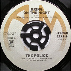 The Police Bring On The Night VINYL 7" USED