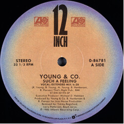 Young & Company Such A Feeling USED VINYL 12INCH 33 S RPM SINGLE STEREO