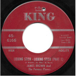 James Brown & The Famous Flames Licking Stick - Licking Stick USED VINYL 7INCH SINGLE