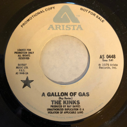 The Kinks A Gallon Of Gas Vinyl 7" USED