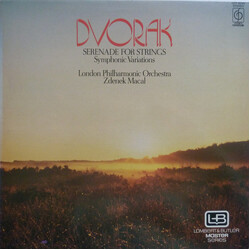 Antonín Dvořák / The London Philharmonic Orchestra / Zdeněk Mácal Serenade For Strings - Symphonic Variations Vinyl LP USED