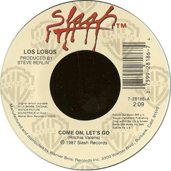 Los Lobos Come On, Let's Go / Ooh! My Head USED VINYL 7INCH 45 RPM SINGLE