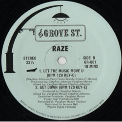 Raze Let The Music Move U USED VINYL 12INCH 33 S RPM
