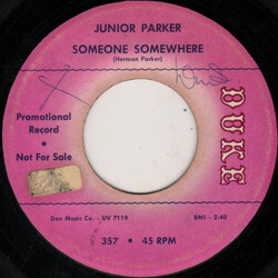 Little Junior Parker Someone Somewhere / Foxy Devil USED VINYL 7INCH SINGLE 45 RPM PROMO