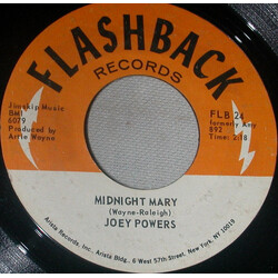 Joey Powers Midnight Mary / Where Do You Want The World Delivered USED VINYL 7INCH 45 RPM REISSUE