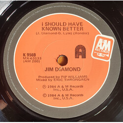 Jim Diamond I Should Have Known Better USED VINYL 7INCH 45 RPM SINGLE