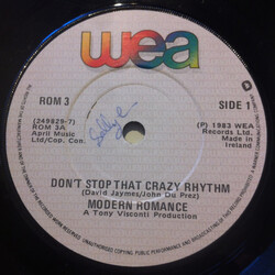 Modern Romance Don't Stop That Crazy Rhythm USED VINYL 7INCH 45 RPM SINGLE