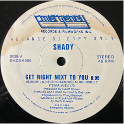 Shady Owens Get Right Next To You VINYL 12" USED