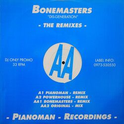 Bonemasters Dis-generation (The Remixes) USED VINYL 12INCH PROMO