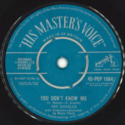 Ray Charles You Don't Know Me VINYL 7" USED
