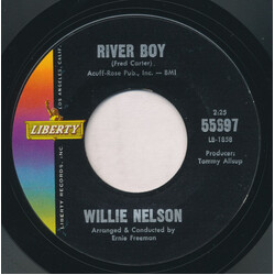 Willie Nelson River Boy / Opportunity To Cry USED VINYL 7INCH 45 RPM SINGLE STYRENE