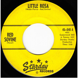 Red Sovine Little Rosa / Why Baby Why USED VINYL 7INCH 45 RPM SINGLE