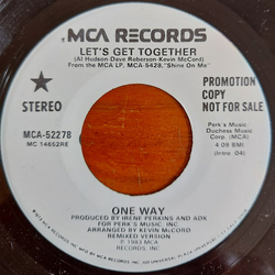 One Way Let's Get Together Vinyl 7" USED