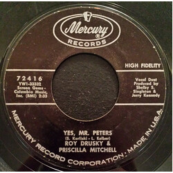 Roy Drusky / Priscilla Mitchell Yes, Mr. Peters / More Than We Deserve USED VINYL 7INCH 45 RPM SINGLE