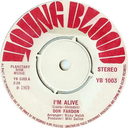 Don Fardon I'm Alive USED VINYL 7INCH 45 RPM SINGLE