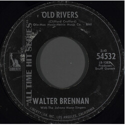 Walter Brennan / The Johnny Mann Singers Mama Sang A Song / Old Rivers USED VINYL 7INCH 45 RPM REISSUE STYRENE