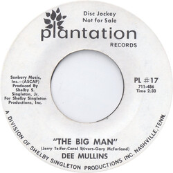 Dee Mullins The Big Man USED VINYL 7INCH SINGLE PROMO