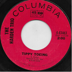 The Harden Trio Tippy Toeing USED VINYL 7INCH 45 RPM SINGLE STYRENE