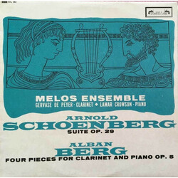 Arnold Schoenberg / Alban Berg / Melos Ensemble Of London / Gervase de Peyer / Lamar Crowson Suite Op. 29; Four Pieces For Clarinet And Piano Op. 5 Vi