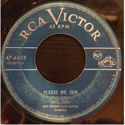 Perry Como Please Mr. Sun / Tulips And Heather USED VINYL 7INCH 45 RPM