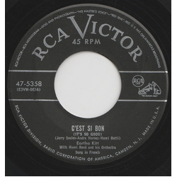 Eartha Kitt / Henri René And His Orchestra C'est Si Bon = It's So Good / African Lullaby Vinyl 7" USED