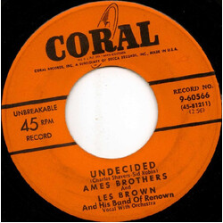 Les Brown And His Band Of Renown / The Ames Brothers Undecided / Sentimental Journey USED VINYL 7INCH 45 RPM SINGLE