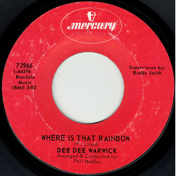 Dee Dee Warwick Where Is That Rainbow / I Who Have Nothing USED VINYL 7INCH 45 RPM STYRENE