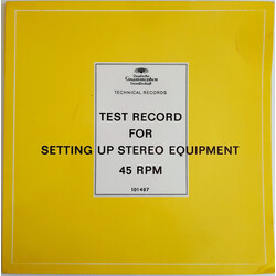 Various Test Record For Setting Up Stereo Equipment USED VINYL 7INCH 45 RPM