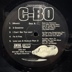 C-Bo One Life 2 Live Vinyl LP USED