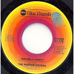 Pointer Sisters Having A Party / Lonely Gal USED VINYL 7INCH 45 RPM STYRENE