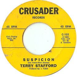 Terry Stafford Suspicion USED VINYL 7INCH 45 RPM SINGLE STYRENE