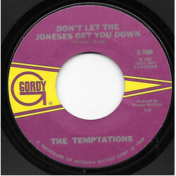The Temptations Don't Let The Joneses Get You Down USED VINYL 7INCH 45 RPM SINGLE STYRENE