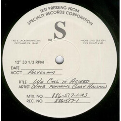 D Mob / Gary Haisman We Call It Acieed USED VINYL 12INCH 33 S RPM TEST PRESSING