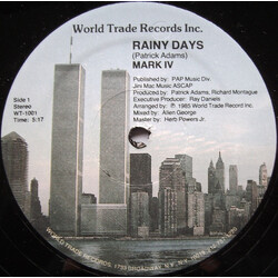 Mark IV Rainy Days USED VINYL 12INCH 33 S RPM STEREO